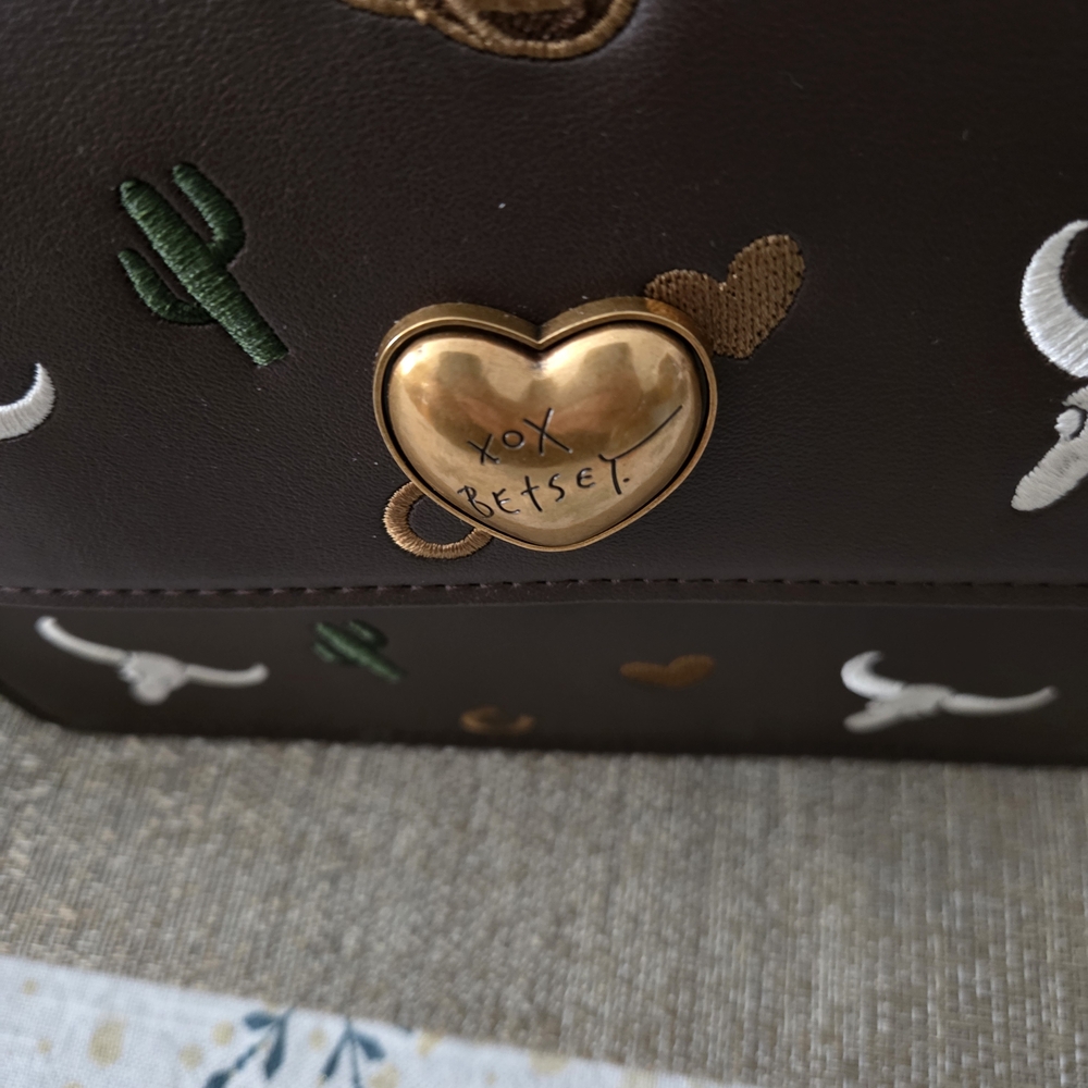 Betsey Johnson Dark Brown Western Mini Bag - Picture 9 of 9
